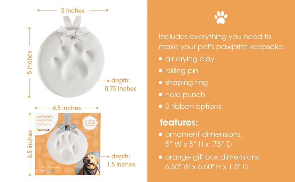 Clay Pawsome - DIY Clay Paw Print Kit